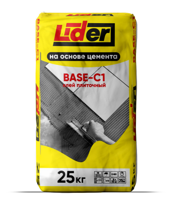 Plitka uchun yopishtiruvchi Sement asosida BASE-C1 25kg